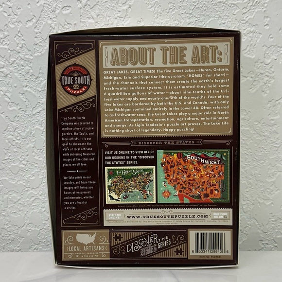 True South - Great Lakes Jigsaw Puzzle - Picture 3 of 6